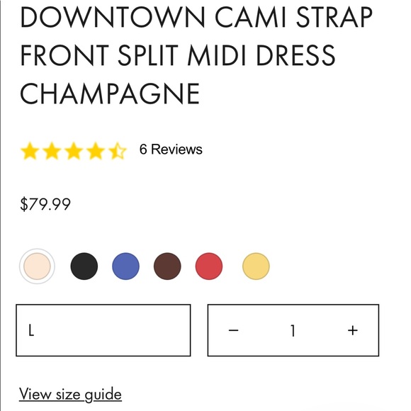 Downtown Cami Strap Front Split Satin Dress - Picture 5 of 11